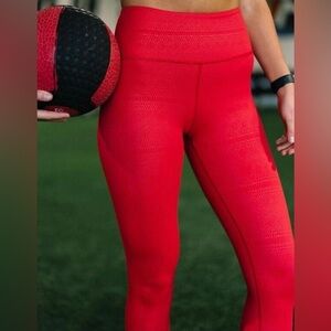 Zyia Active Red Venom Light n Tight Hi-Rise 7/8 Snakeskin Print